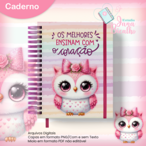 Caderno A5 Corujinha Cute