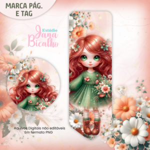 Marca Página e Tag Coleção Florir - N5
