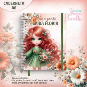 Caderneta A6 Coleção Florir - N5
