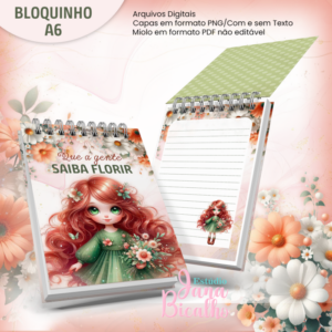 Bloquinho A6 Coleção Florir - N5
