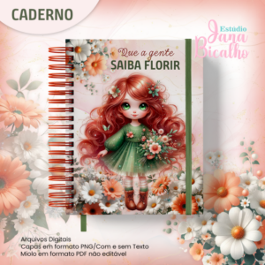 Caderno A5 Coleção Florir - N5