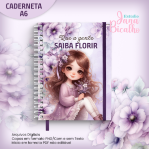 Caderneta A6 Coleção Florir - N4