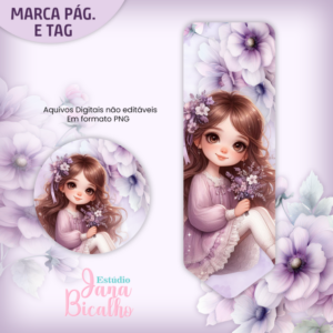 Marca Página e Tag Coleção Florir - N4