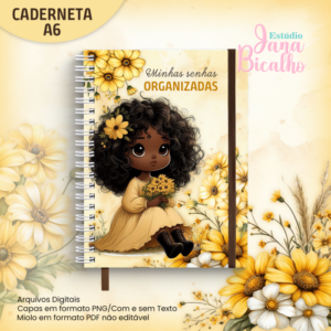 Caderneta A6 Login e Senha Coleção Florir - N3