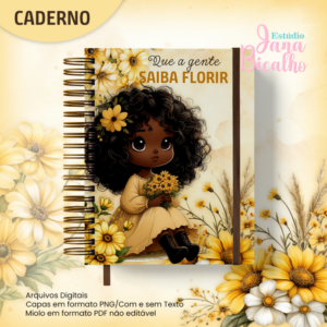 Caderno A5 Coleção Florir - N3