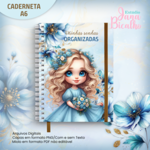 Caderneta A6 Login e Senha Coleção Florir - N2