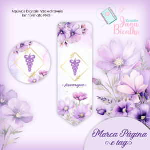 Marca Página e Tag Fisioterapia