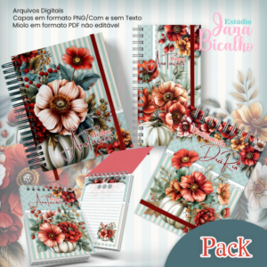 PACK Watercolor Autumn Flowers