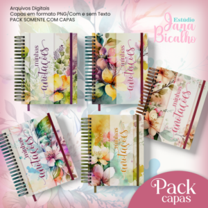 PACK Capas Floral A5