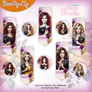 Combo Marca Páginas e Tags Coleção Cristã