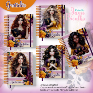 Caderno A5 Gratidão Coleção Cristã