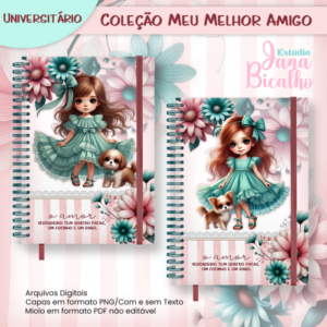 Pack Caderno Universitário Coleção Meu Melhor Amigo