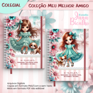 Pack Caderno Colegial Coleção Meu Melhor Amigo
