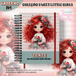 Caderno A5 Coleção Sweet Little Girls N4