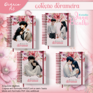 Diário A5 Coleção Dorameira 18 em 1