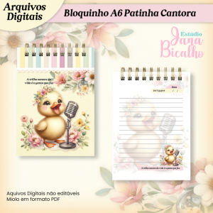 Bloquinho A6 Patinha Cantora