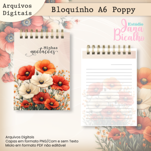 Bloquinho A6 Poppy