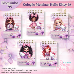 Bloquinho A6 Coleção Meninas Hello Kitty IA