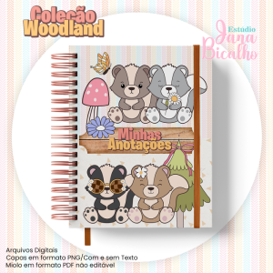 Caderno Pautado A5 Coleção Woodland-N10