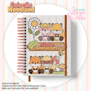 Caderno Pautado A5 Coleção Woodland-N9