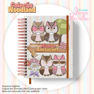 Caderno Pautado A5 Coleção Woodland-N8