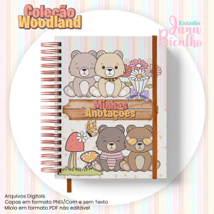 Caderno Pautado A5 Coleção Woodland-N6