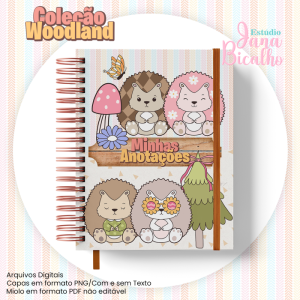 Caderno Pautado A5 Coleção Woodland-N5