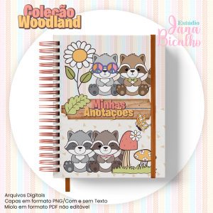 Caderno Pautado A5 Coleção Woodland-N4