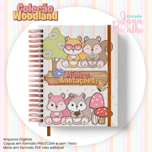 Caderno Pautado A5 Coleção Woodland-N2