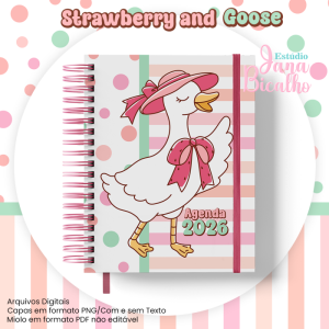 Agenda Datada A5 Coleção Strawberry and Goose