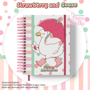 Caderno Pautado A5 Coleção Strawberry and Goose