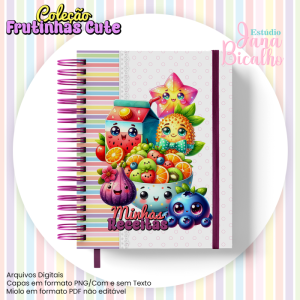 Caderno de Receitas A5 Coleção Frutinhas Cute-N5