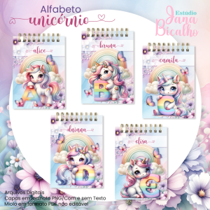 Bloquinho A6 Alfabeto Unicórnio