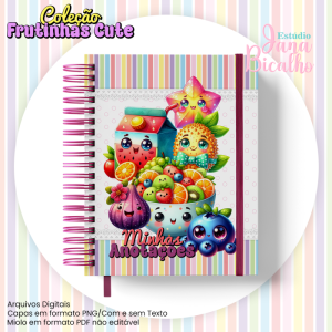 Caderno Pautado A5 Coleção Frutinhas Cute-N5