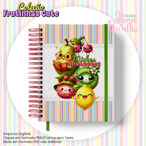 Caderno Pautado A5 Coleção Frutinhas Cute-N3