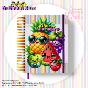 Caderno Pautado A5 Coleção Frutinhas Cute-N1