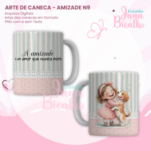 Arte para Caneca Amizade N9