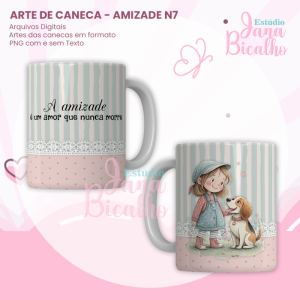 Arte para Caneca Amizade N7