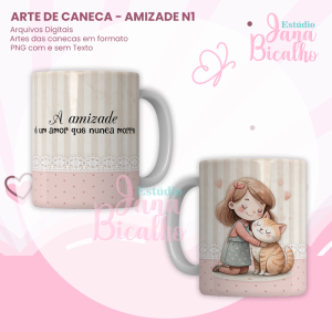 Arte para Caneca Amizade N1