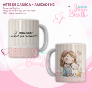 Arte para Caneca Amizade N2