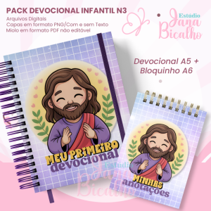 PACK Devocional Infantil A5+Bloquinho A6 N3