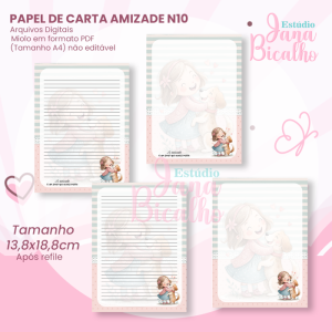 Papel de Carta Amizade N10