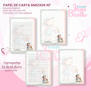 Papel de Carta Amizade N7