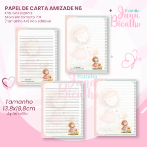 Papel de Carta Amizade N6