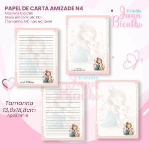 Papel de Carta Amizade N4