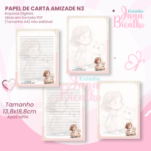 Papel de Carta Amizade N3