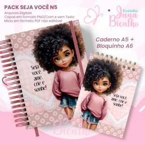 PACK Caderno Pautado A5+Bloquinho A6 Seja Você N5