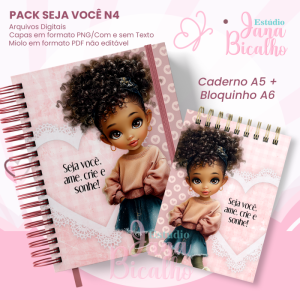 PACK Caderno Pautado A5+Bloquinho A6 Seja Você N4