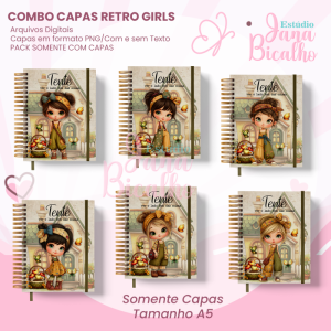 COMBO Capas A5 Retro Girls
