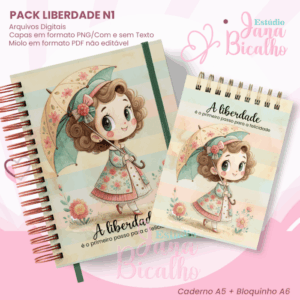 PACK Caderno Pautado A5+Bloquinho A6 Liberdade N1